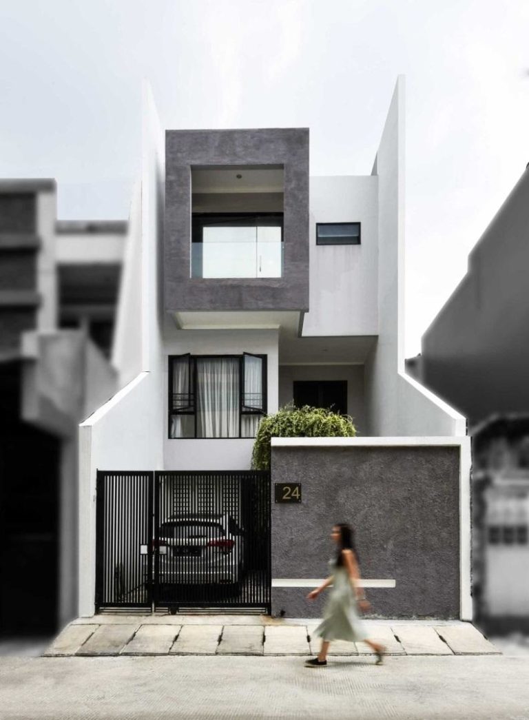 desain rumah minimalis monokrom