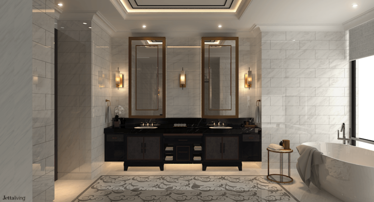desain lighting kamar mandi