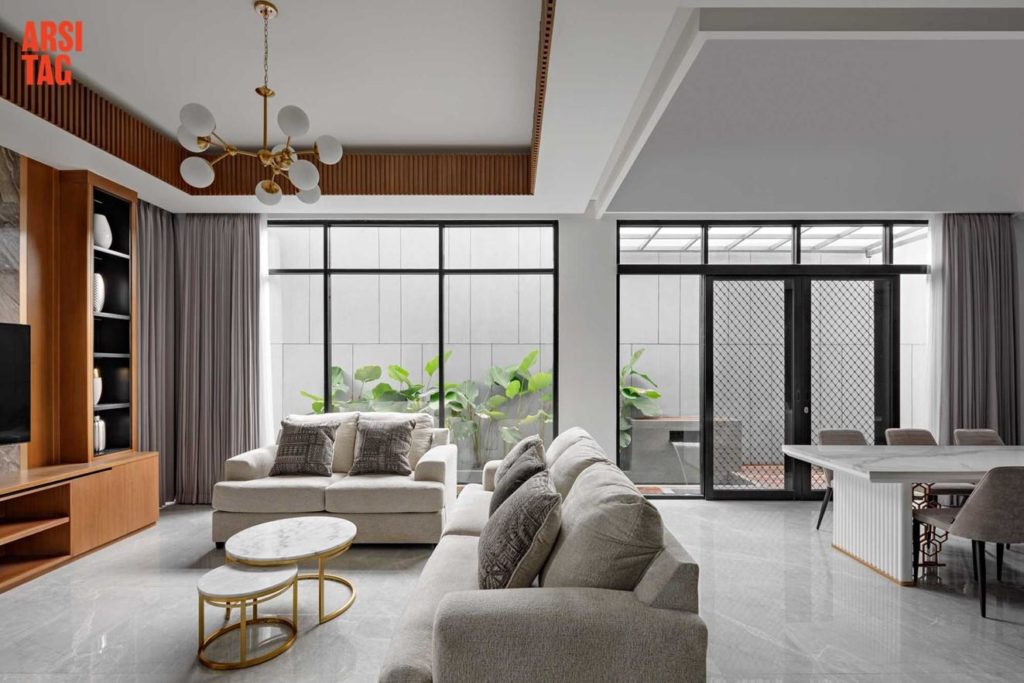Furnitur minimalis karya Nivlek Architect via Arsitag