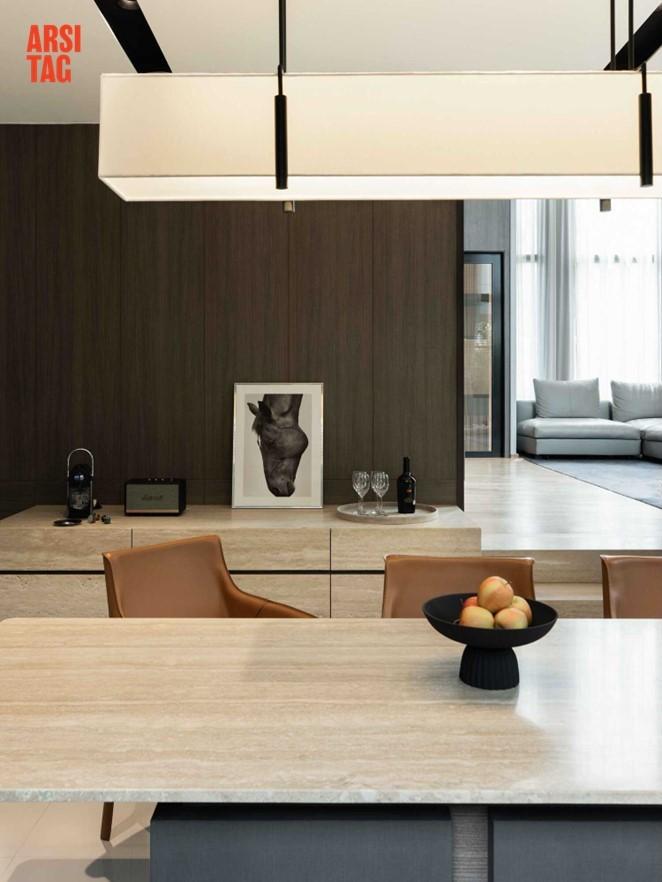 Pilihan dekorasi ruang makan serba minimalis, karya A01 via Arsitag
